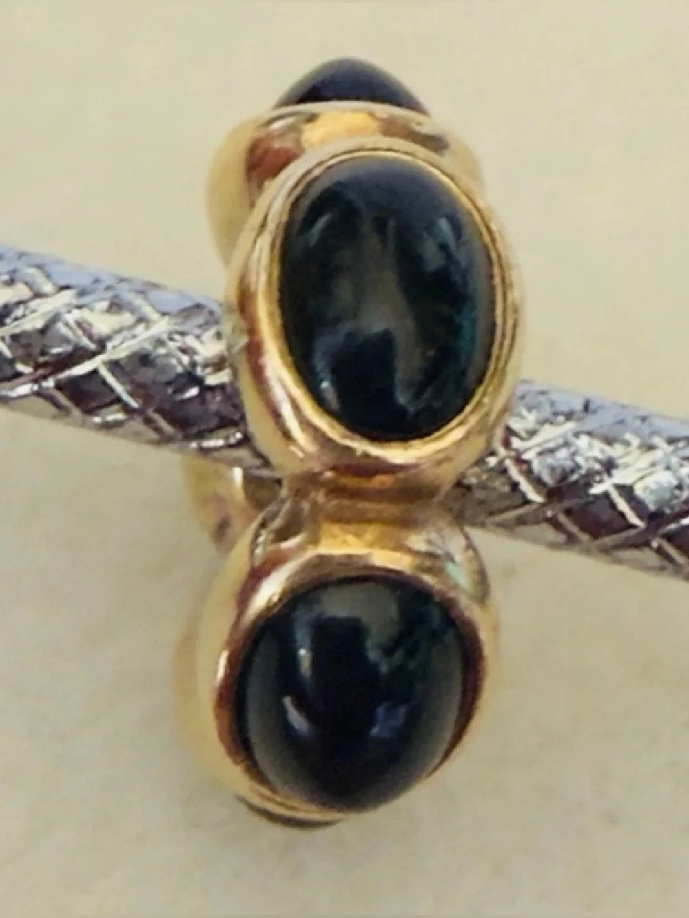 Pandora 14K Gold Yellow Onyx Cabochon Spacer - 750802ON